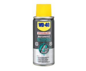 WD-40 Specialist Moto • Lubrifiant Chaîne • Aérosol • Idéal On-road et conditions sèches • Propriétés anti-éclaboussures • Format Pocket • Compatible joints toriques en O, X et Z • 100 ML