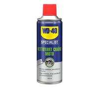 WD-40 – Nettoyant chaîne Specialist Moto, aérosol, sèche rapidement, réduit l'usure, 400 ml