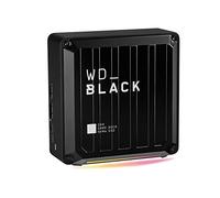 Western Digital Disque Dur Externe BLACK D50 NVMe SSD Game Dock, 1 To. 2 x ports Thunderbolt 3, 2 x ports USBC, 3 x ports USBA, , jusqu à 3 000 Mo/s en lecture et