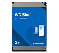 WD Blue 3 To Desktop Disque Dur Interne 3.5" - Classe 5400 RPM, SATA 6 Gb/s, Cache de 256 Mo