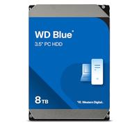 WD Blue 8 To Desktop Disque Dur Interne 3.5" - Classe 5400 RPM, SATA 6 Gb/s, Cache de 256 Mo