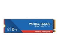 WD Blue SN5100 SSD 2 to (7 100 MB/s en Lecture, Disque SSD NVMe, M.2 2280, PCIe Gen 4.0, nCache 4.0, Technologie Sandisk 3D CBA NAND, Acronis True Image)