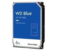 WD Blue WD60EZAZ - Disque dur - 6 To - interne - 3.5" - SATA 6Gb/s - 5400 tours/min - mémoire tampon : 256 Mo