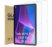 WD&CD 2 Pack Verre Trempé Compatible pour Lenovo Tab M10 Plus 3rd Gen 10.61", Protection Écran Haute Définition Film de Protection en Verre Trempé