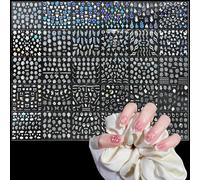 WD&CD 30 Feuilles 3D Design Stickers Ongles, Autocollant Ongle D'Art, Mix Couleur Auto-adhésif Nail Art Sticker, Bricolage Autocollant à Ongles