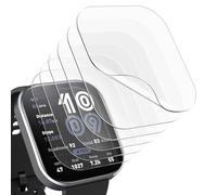 WD&CD 6 Pièces Protection Écran Compatible pour Amazfit Bip 6, Film Souple Ultra HD TPU Remplacement Protecteur D'écran Haute Sensible Couverture,[Pas le Verre] Anti-Huile/Anti-Rayures