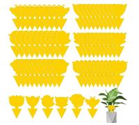 WD&CD 60Pcs Pièges à Insectes Jaune, Anti Moucherons Interieur, Piege a Mouche pour les plantes sur le balcon ou dans le jardin