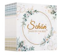 WD&CD 80 Feuilles Serviette Papier Décoration de Fête, 33x33cm Serviettes en Papier Multicolores pour Anniversaire, Mariage, Soirée, Sainte Communion, Célébrations - Hochzeit