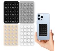 WD&CD Lot de 4 Support de Téléphone Portable à Ventouse en Silicone, Support de Téléphone Portable Mains Libres pour Selfies, Utilisation Polyvalente Ventouse Autocollante Support