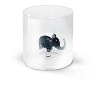 WD LIFESTYLE Gobelet en verre borosilicate en boite cadeau. Contenance : 250 ml. Figurine : éléphant