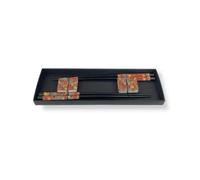 WD LIFESTYLE KIT 2 COPPIE DI BACCHETTE IN LEGNO E 2 POGGIABACCHETTE DESIGN 2