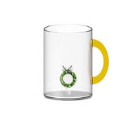 Wd Lifestyle, Tazza In Vetro Borosilicato 420ml Ghirlanda, Natale, Cucina, Mugs, Natale, Cucina, Mugs