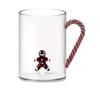 Wd Lifestyle, Tazza In Vetro Borosilicato 420ml Pan Di Zenzero, Natale, Cucina, Mugs