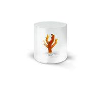 WD Lifestyle Verre en verre borosilicate Capacité 250 ml Décoration corail.