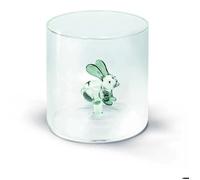 WD Lifestyle Verre borosilicate Capacité 250 ml Décoration lapin