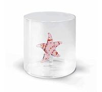 WD Lifestyle Verre borosilicate Capacité 250 ml Décor étoile de mer