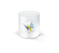 WD Lifestyle Verre borosilicate Capacité 250 ml Décor papillon