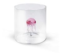 WD Lifestyle Verre en verre borosilicate Capacité 250 ml Décoration méduse.
