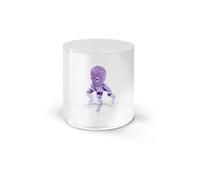 WD Lifestyle Verre en verre borosilicate Capacité 250 ml Décoration polype.