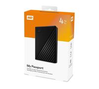 WD My Passport 4To USB 3.2 Disque Dur Externe Portatif Noir