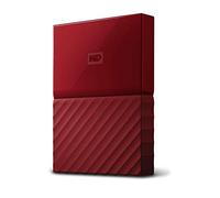 WD - My Passport - Disque dur externe portable USB 3.0 avec sauvegarde automatique et sécurisation par mot de passe - 2To, Rouge