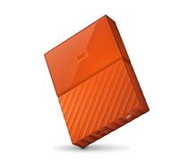 WD - My Passport - Disque dur externe portable USB 3.0 avec sauvegarde automatique et sécurisation par mot de passe - 4To, Orange