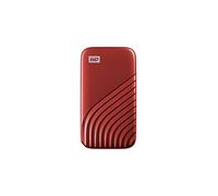 WD My Passport SSD 1 To Disque SSD Externe, Portable SSD, des vitesses allant jusqu'à 1050 Mo/s en lecture, 1000 Mo/s en écriture, USB-C, Compatibilité avec PC, Xbox et Playstation, Rouge