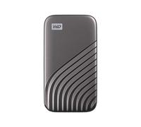 WD My Passport SSD 2 To Disque SSD Externe, Portable SSD, des vitesses allant jusqu'à 1050 Mo/s en lecture, 1000 Mo/s en écriture, USB-C, Compatibilité avec PC, Xbox et Playstation, Gris sidéral