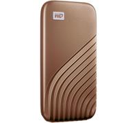 WD My Passport SSD 2 To Disque SSD Externe, Portable SSD, des vitesses allant jusqu'à 1050 Mo/s en lecture, 1000 Mo/s en écriture, USB-C, Compatibilité avec PC, Xbox et Playstation, Or