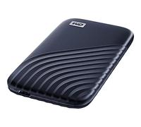 WD My Passport SSD 2 To Disque SSD Externe, Portable SSD, des vitesses allant jusqu'à 1050 Mo/s en lecture, 1000 Mo/s en écriture, USB-C, Compatibilité avec PC, Xbox et Playstation, Bleu nuit