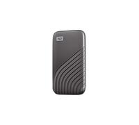 WD My Passport SSD 500 Go Disque SSD Externe, Portable SSD, des vitesses allant jusqu'à 1050 Mo/s en lecture, 1000 Mo/s en écriture, USB-C, Compatibilité avec PC, Xbox et Playstation, Gris sidéral