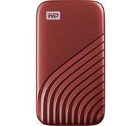 WD My Passport SSD WDBAGF0020BRD - SSD - chiffré - 2 To - externe (portable) - USB 3.2 Gen 2 (USB-C connecteur) - AES 256 bits - rouge Rouge, Rouge G