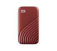 WD My Passport SSD WDBAGF0020BRD - SSD - chiffré - 2 To - externe (portable) - USB 3.2 Gen 2 (USB-C connecteur) - AES 256 bits - rouge