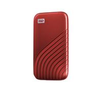 WD My Passport SSD WDBAGF0020BRD - SSD - chiffré - 2 To - externe (portable) - USB 3.2 Gen 2 (USB-C connecteur) - AES 256 bits - rouge