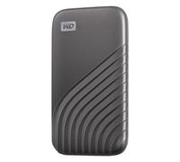 WD My Passport SSD WDBAGF5000AGY - SSD - chiffré - 500 Go - externe (portable) - USB 3.2 Gen 2 (USB-C connecteur) - AES 256 bits - gris sidéral