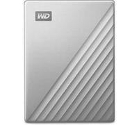 WD My Passport Ultra for Mac WDBGKC0060BSL - Disque dur - chiffré - 6 To - externe (portable) - USB 3.2 Gen 1 (USB-C connecteur) - AES 256 bits - argent Argent G
