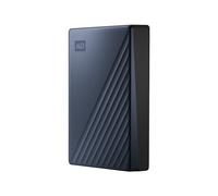 WD My Passport Ultra WDBFTM0040BBL - Disque dur - chiffré - 4 To - externe (portable) - USB 3.0 (USB-C connecteur) - AES 256 bits - bleu