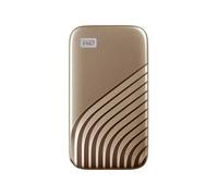 WD My Passport WDBAGF0020BGD - SSD - chiffré - 2 To - externe (portable) - USB 3.2 Gen 2 (USB-C connecteur) - AES 256 bits - or
