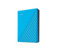 WD My Passport WDBPKJ0040BBL - Disque dur - chiffré - 4 To - externe (portable) - USB 3.2 Gen 1 - AES 256 bits - bleu