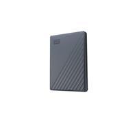 Western Digital Disque dur externe portable My Passport 2 To USB-C/USB-A, USB 3.2 Gen 1, Gris