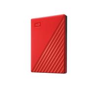 WD My Passport WDBYVG0020BRD - Disque dur - chiffré - 2 To - externe (portable) - USB 3.2 Gen 1 - AES 256 bits - rouge