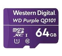 WD Purple SC QD101 WDD064G1P0C - Carte mémoire flash - 64 Go - UHS-I U1 / Class10 - microSDXC UHS-I - violet Violet G