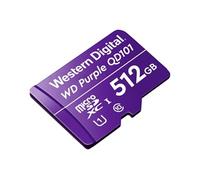 WD Purple SC QD101 WDD512G1P0C - Carte mémoire flash - 512 Go - UHS-I U1 / Class10 - microSDXC UHS-I - violet