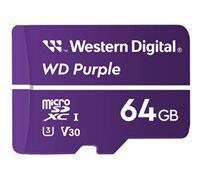 WD Purple WDD064G1P0A - carte mémoire flash - 64 Go - micro SDXC