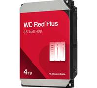 WD Red Plus - Disque dur - 4 To - interne - 3.5" - SATA 6Gb/s - 5400 tours/min - mémoire tampon : 128 Mo