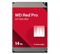 WD Red Pro 14 To Disque dur Interne 3.5" dédié NAS, 7200 RPM Class, SATA 6 GB/s, CMR, 512MB Cache, Garantie 5 ans