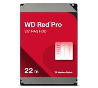 WD Red Pro 22 To Disque dur Interne 3.5" dédié NAS, 7200 RPM Class, SATA 6 GB/s, CMR, 512MB Cache, Garantie 5 ans