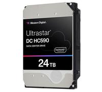 WD Ultrastar DC HC590 0F65642 - Disque dur - Centre de données - chiffré - 24 To - interne - 3.5" - SATA 6Gb/s - 7200 tours/min - mémoire tampon : 512 Mo - Self-Encrypting Drive (SED)