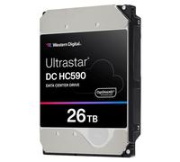 WD Ultrastar DC HC590 0F65672 - Disque dur - Centre de données - chiffré - 26 To - interne - 3.5" - SATA 6Gb/s - 7200 tours/min - mémoire tampon : 512 Mo - TCG Encryption