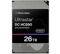 WD Ultrastar DC HC590 - Disque dur - Centre de données - chiffré - 26 To - interne - 3.5" - SAS 12Gb/s - 7200 tours/min - mémoire tampon : 512 Mo - Self-Encrypting Drive (SED) G